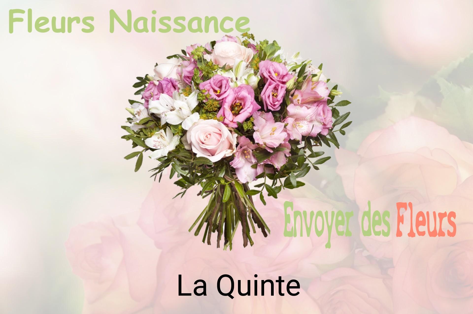 Bouquet de fleurs de naissance livré à La Quinte